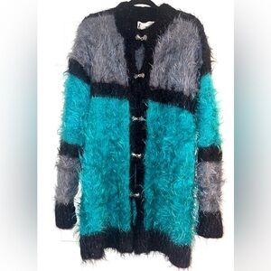 Vintage 1980’s “An Original by Connie”, Angora/Mohair Blend Color-block Sweater